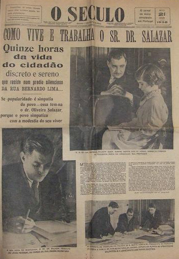 «O Século», 21/6/1938 (?), in «Salazar. O Obreiro da Pátria»